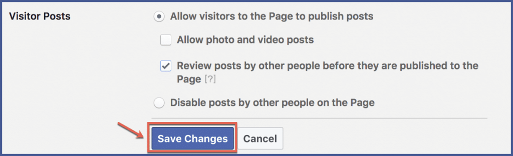 how to control who can post on your facebook page