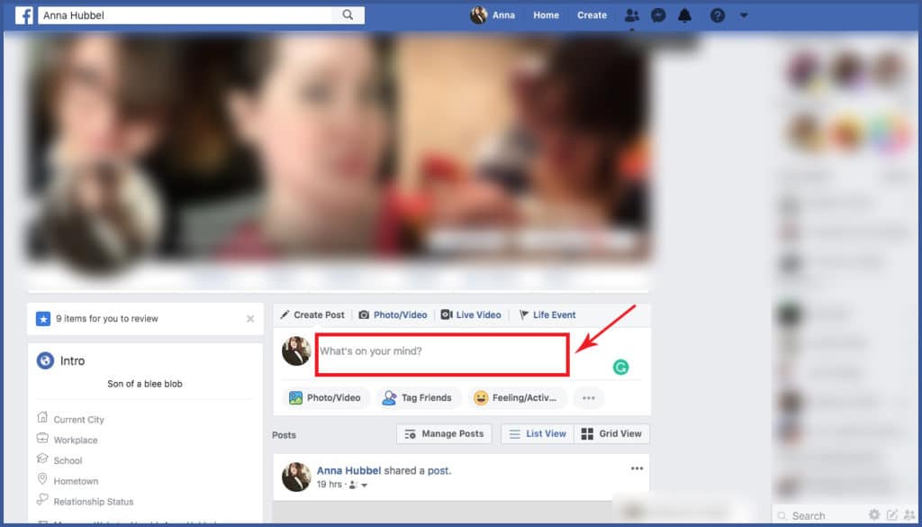 facebook posts that are hidden business page