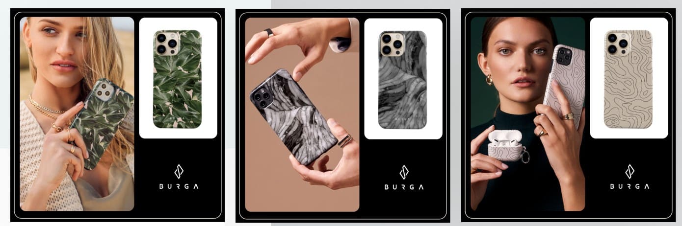 Meta Advantage+ Shopping Ads: Branded Catalog by phone accessories brand Burga