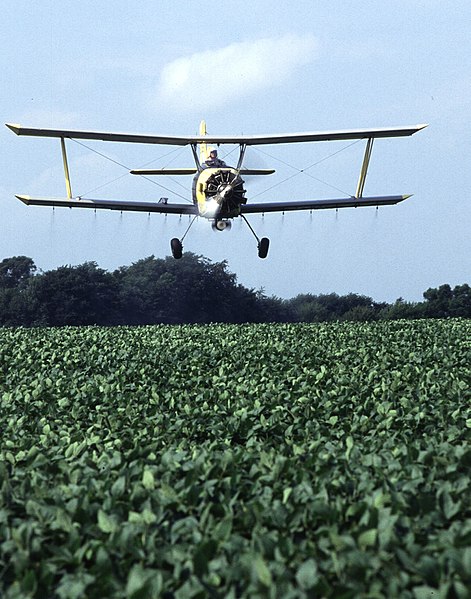 Aerial spraying of pesticide, Pest Control Advertising Agency.